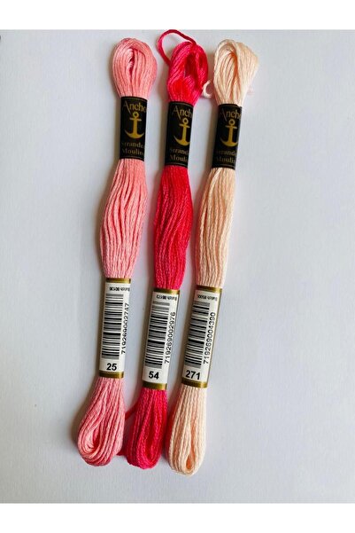 balım hobi evi Seturi de ață de broderie cu punct de cruce pentru tapiserie Mouline din 3 piese