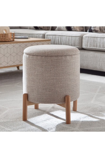 Generic Nordica Wooden Leg Storage Ottoman