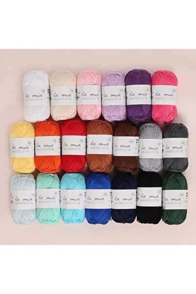 balım hobi evi La Mia Mini bumbac mercerizat 20 pachet de fire colorate pentr...