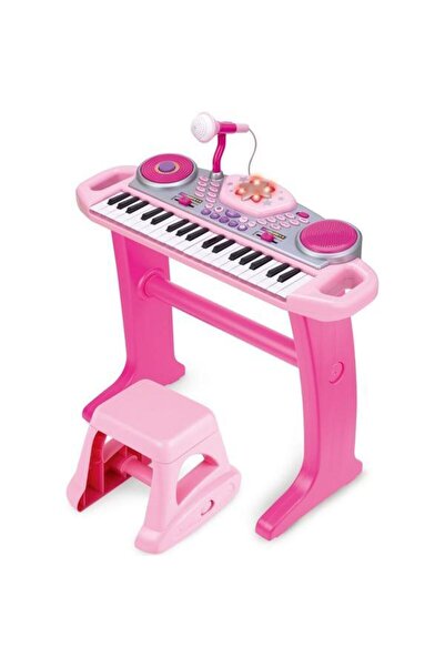 WINFUN Electronic Organ with Microphone, Pink