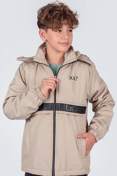Pina Kids Boy's Removable Hood New Life Printed Winter Coat Km7361