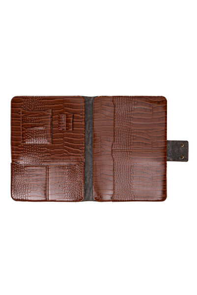 deridense M2 13-14 inch Macbook Pro-air Organizator din piele vegană Servietă Husă pentru tabletă