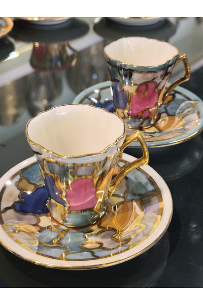 P&ORA PREMIUM KITCHEN PRODUCTS P&Ora Eldekor 2 Persons Cup Set Colorful 2