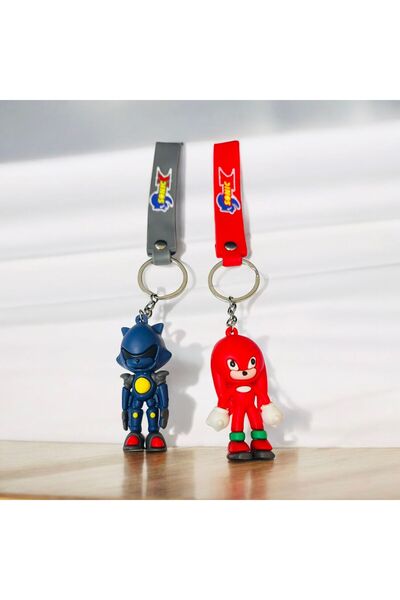 FASİON سلسلة مفاتيح كبيرة من السيليكون وملحقات حقيبة من شخصيات كرتونية ثلاثية الأبعاد