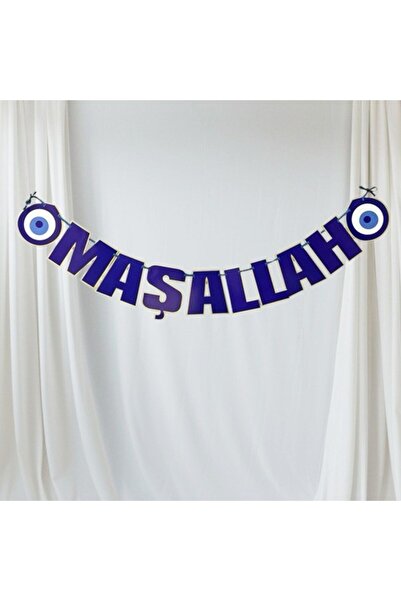 parti show MAŞALLAH YAZILI SÜNNET SÜSLEME BANNER