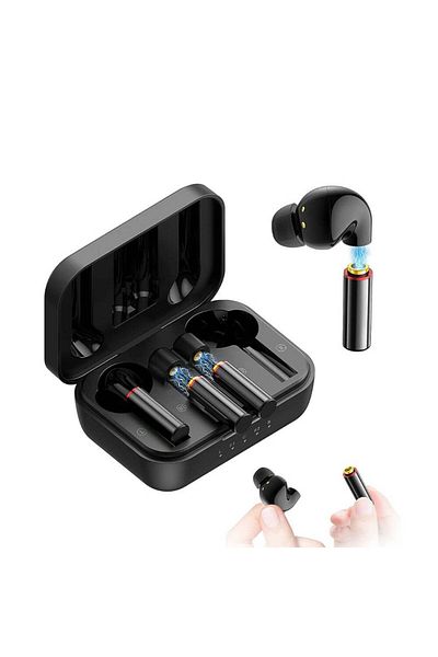 Generic Wireless Bluetooth Earbuds With Replaceable Battery 100 H Playtime Noise Cancelling