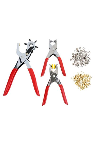 balım hobi evi Set de 3 bucăți de perforare și știfturi cu nituri pentru centură