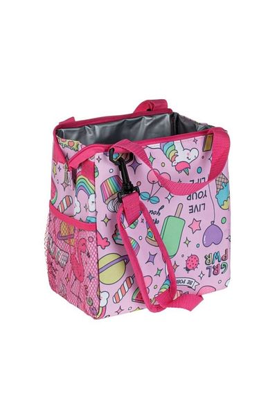 divendi-ro Izoterm Bag for girls, with Unicorns, 8L, 23x14x25cm, pink