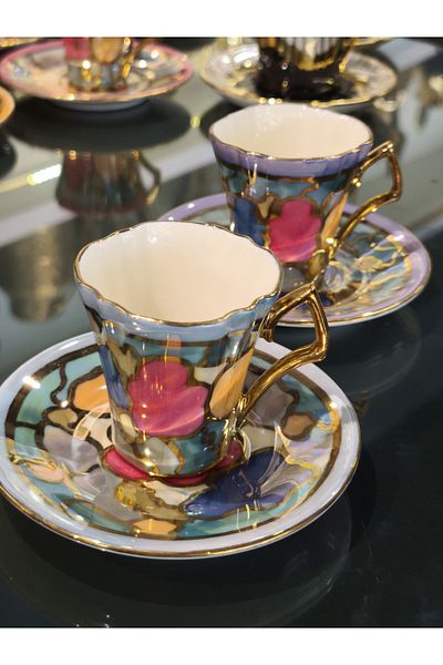 P&ORA PREMIUM KITCHEN PRODUCTS P&Ora Eldekor 2 Persons Cup Set Color 3