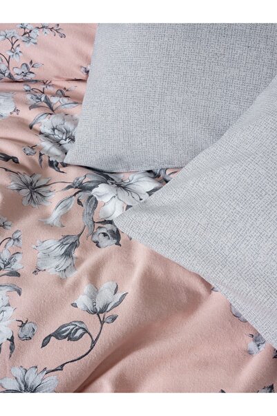 Cotton Box Flanel Tek Kişilik Nevresim Takımı Petit Pudra