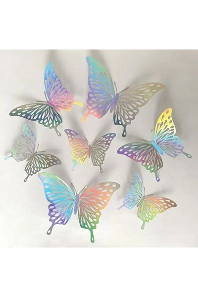 divendi-ro Decorative Party Set with Pastel Balloons, Butterflies, 140pcs