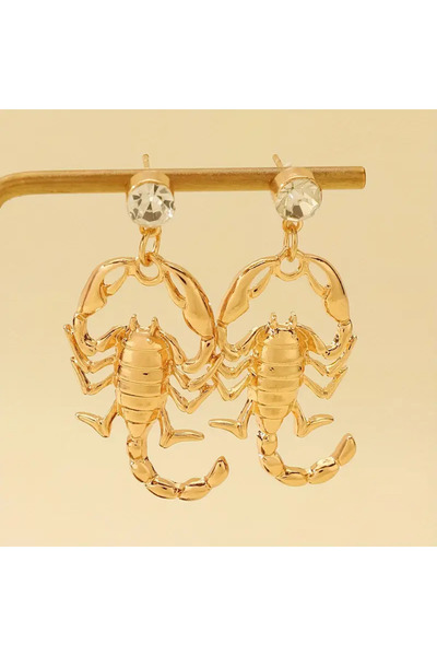 seltuğ Scorpion Drop and Pendant Earrings