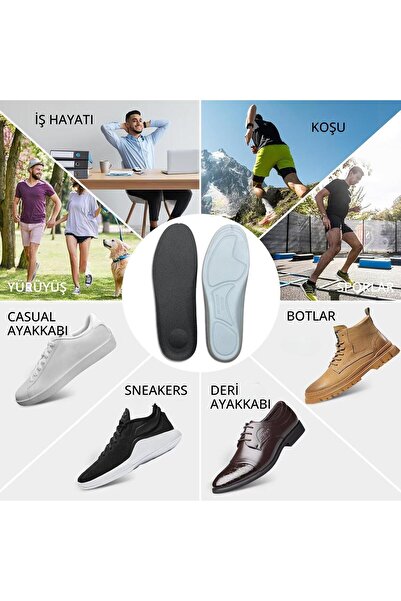 Mawrond Ultra Anatomik, Topuk Hassasiyetli, Ağrı Azaltıcı, Ter Emici Pike Kum...