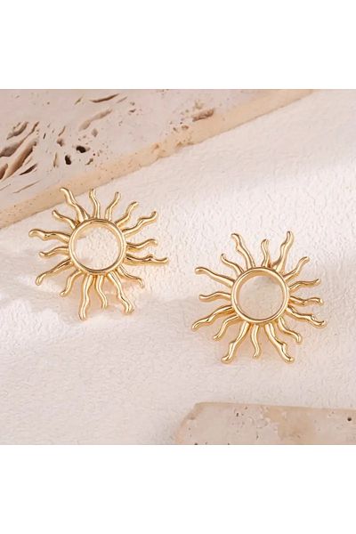 seltuğ 1 Pair of Sun Earrings with Stylish Bohemian Style