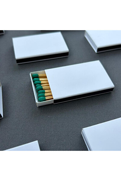 CandleLab Özel Tasarımlarınız için Baskısız Kibrit Kutusu 10lu - Yeşil Uç