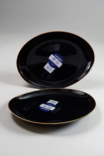 Luminarc 3-Piece Gilded Service Set Black