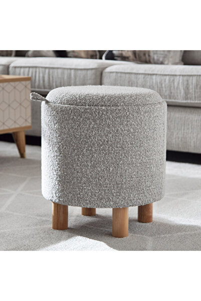 Generic Nordica Wooden Leg Storage Ottoman with Serving Tray