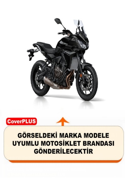 CoverPlus Yamaha Tracer 700 Lock Compatible Motorcycle Tarpaulin (Grey Color) with Connection Buckle and Elastic