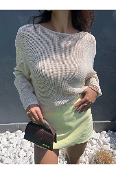 ALOFA Uzun Kol Triko Oversize Bluz