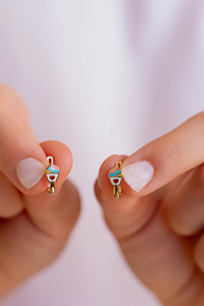 Bayar Gold 14 Ayar Altın Cupcake Çocuk Küpe