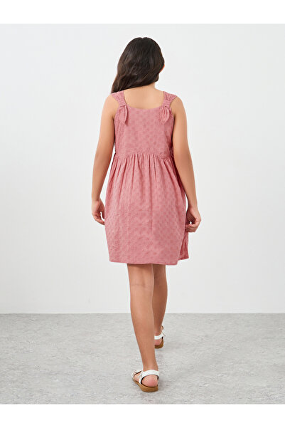 Styli Girls Broderie Sleeveless Dress