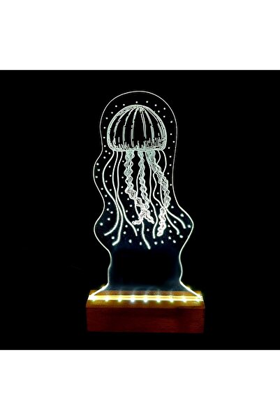 Lucenda Deniz Anası Led Işıklı Pleksi Kişiye Özel Gece Lambası