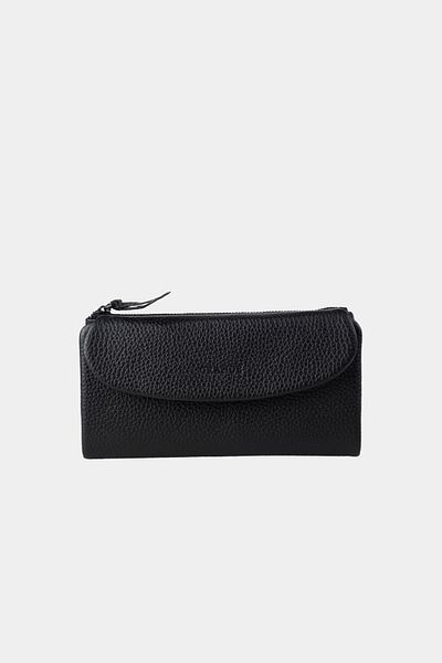Grande Women's Genuine Leather Multi-Eye Wallet Black