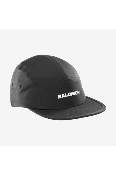 Salomon قبعة 5 بانل U LC2524400 قبعة سوداء