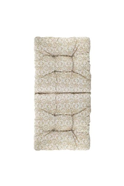 divendi-ro Outdoor seat cushion, two-sided, without zipper, waterproof, 100x50 cm, beige