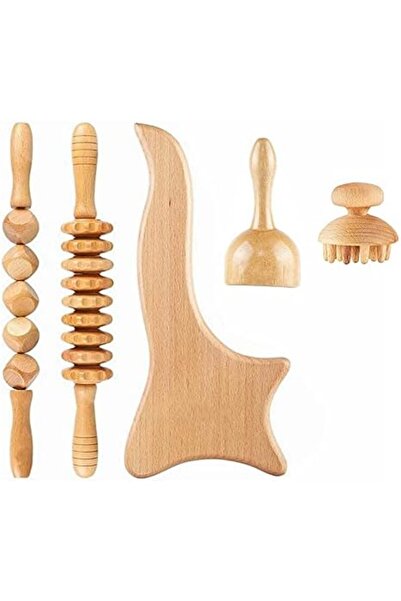 Bonjour أدوات التدليك العلاجي من خشب الزان وأدوات العلاج الخشبية ونحت الجسم و...