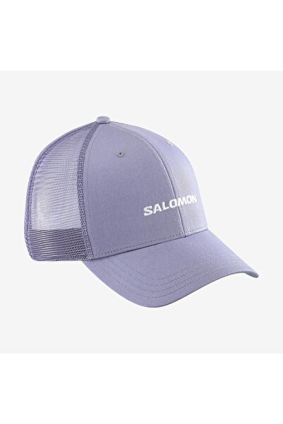 Salomon TRUCKER CURVED Şapka BLUE GRANITE LC2525000