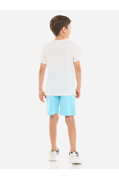 Victor and Jane By Styli Boys Graphic T-Shirt and Shorts Set