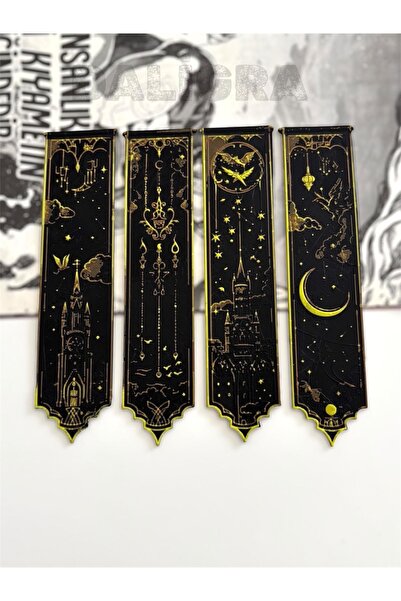 daligra مجموعة من 4 علامات مرجعية على شكل هاري بوتر