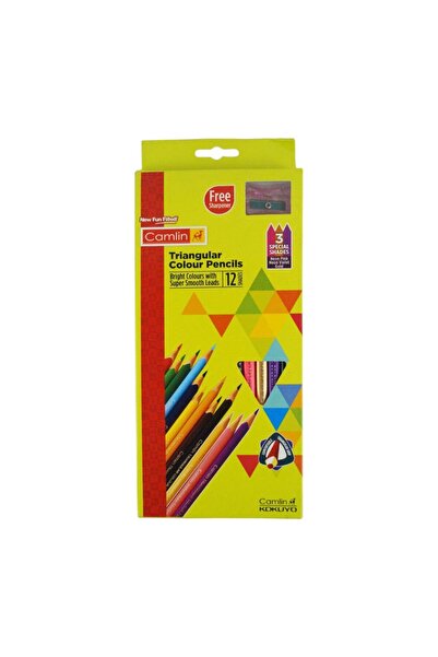 Camlin Triangular Colour Pencil 12's