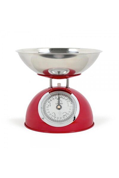 LİVOO Cântar de bucătărie DOM443R, 1,8 l, 5 kg, precizie 20 g (roșu)