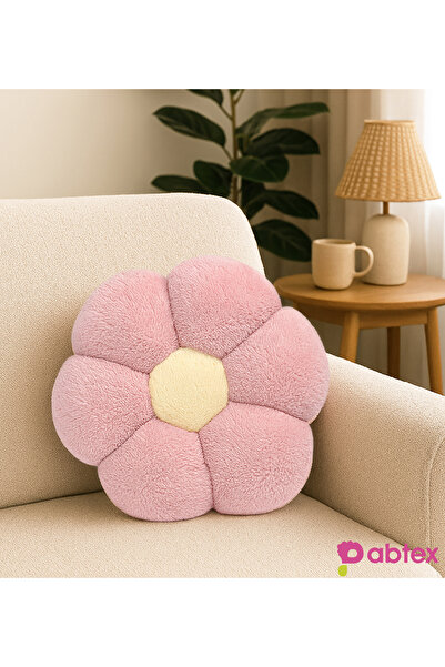 Pabtex Ev Dekorasyonu için Yumuşak Papatya Formlu Yastık – Sevimli Tasarım
