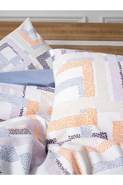 Cotton Box Flanel Tek Kişilik Nevresim Takımı Hayden Lila