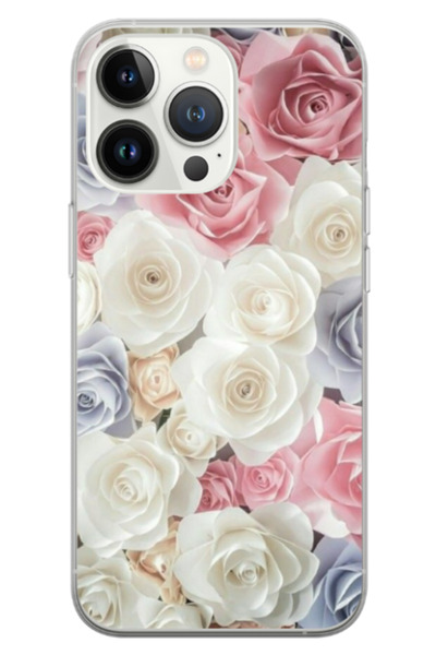 Atlas Husa personalizata pentru Apple iPhone 13 Pro Max, model Flowers #23, S1D1M0385