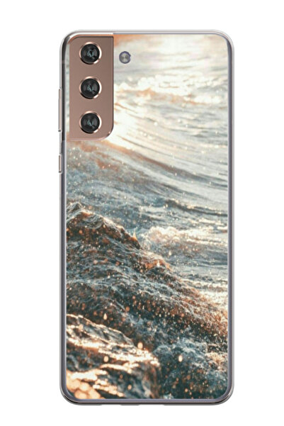 Atlas Husa personalizata pentru Samsung Galaxy S21 Plus, model Ocean Water #1...