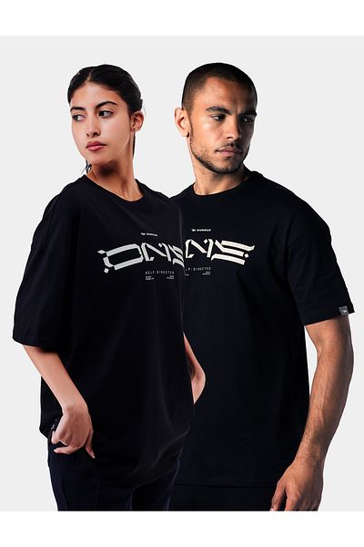 duneus Unisex Casual T-Shirt - Black