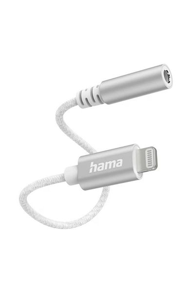 Hama Audio Adapter 201523, Lightning - 3.5mm Jack (White)