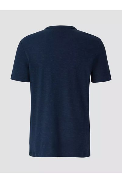 s.Oliver Men's T-shirt with yarn structure, crew neck