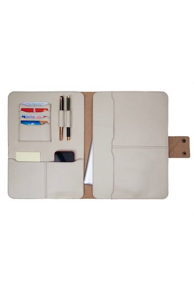 deridense M2 13-14 Inch MacBook Pro-Air Genuine Leather Crazy Leather Organizer Briefcase Tablet Case