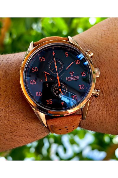 Raymond Suede Cord Men's Wristwatch