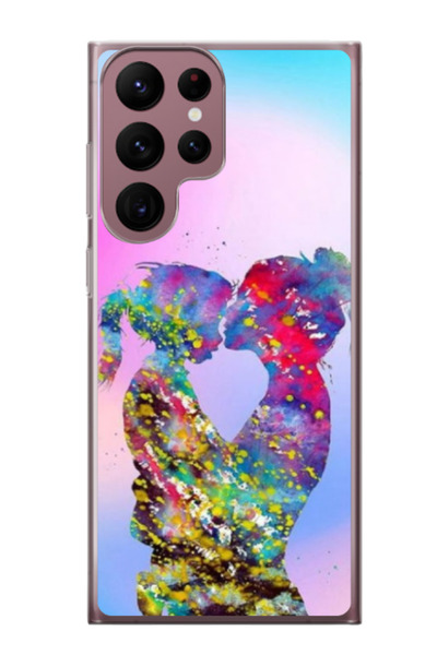 Atlas Εξατομικευμένη θήκη για Samsung Galaxy S22 Ultra, μοντέλο Colorful Love...