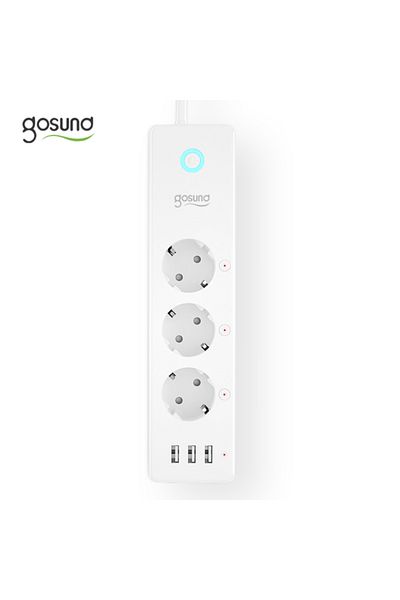 Gosund Smart WiFi Power Strip P1 PLUS, 3x AC, 3x USB-A, 6.5x4x26cm