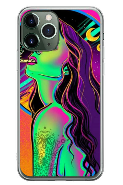 Atlas Husa personalizata pentru Apple iPhone 11 Pro, model Colorful Girl, S1D...