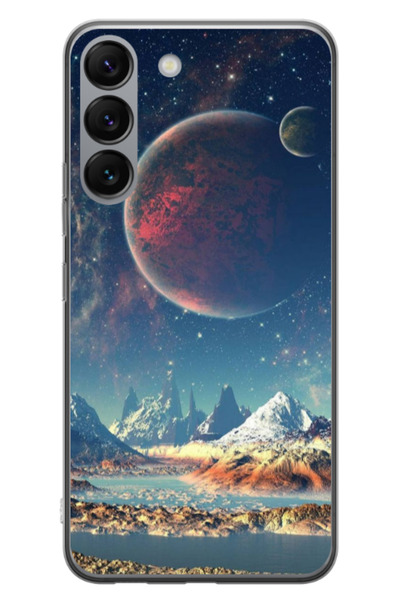 Atlas Husa personalizata pentru Samsung Galaxy S23 Plus, model Alien Planet, ...