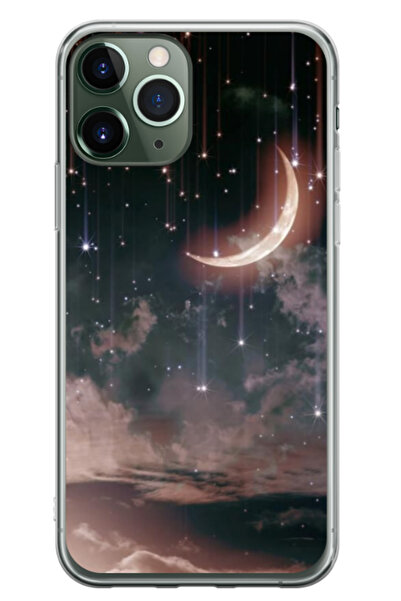 Atlas Husa personalizata pentru Apple iPhone 11 Pro, model Falling Stars, S1D...