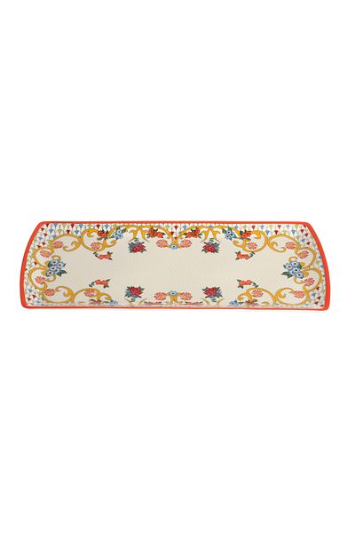 Lucky Art Fiora Bone Baton Plate 35cm